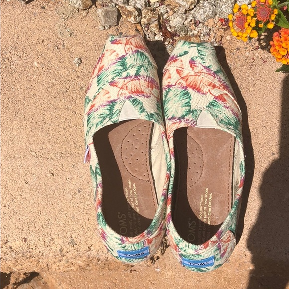 TOMS SHOES SIZE 6.5 W - Picture 1 of 6